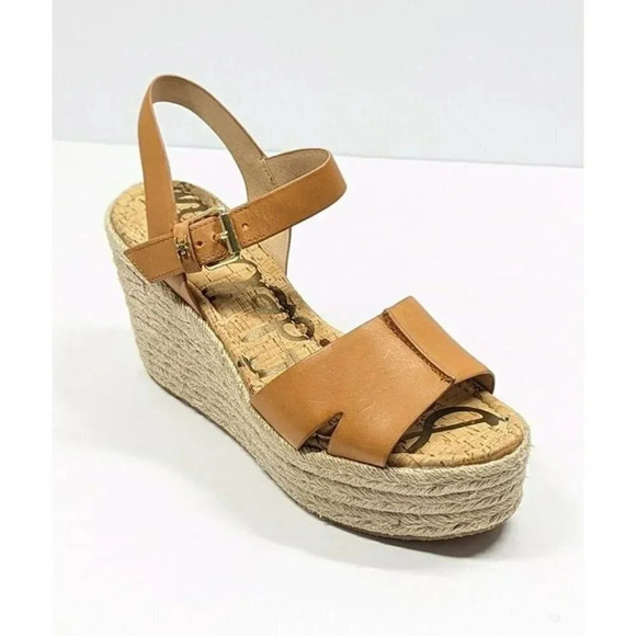 Sam Edelman Women's Maura Espadrille Wedge Sandals Natural Size 9.5 (MSRP $130) - Picture 2 of 11